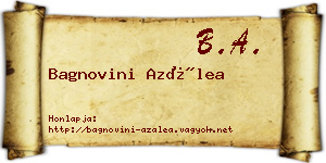 Bagnovini Azálea névjegykártya